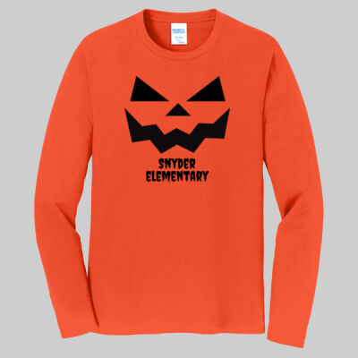 Adult Long Sleeve Shirt - Jack O Lantern - Black Thumbnail