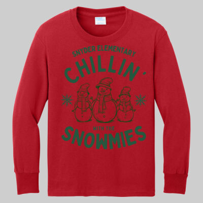 Youth Long Sleeve Shirt - Chillin' - Green Thumbnail