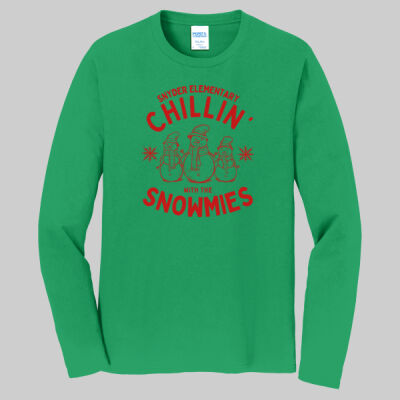 Adult Long Sleeve Shirt - Chillin' - Red Thumbnail