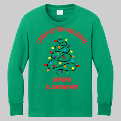 Youth Long Sleeve Shirt - Light Up - Red Thumbnail