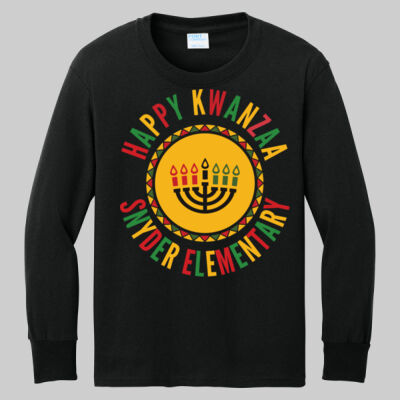 Youth Long Sleeve Shirt - Happy Kwanzaa Thumbnail
