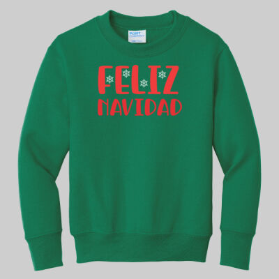 Youth Crewneck - Feliz Navidad - Red Thumbnail