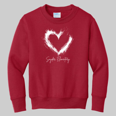 Youth Crewneck - Valentine's Heart Thumbnail